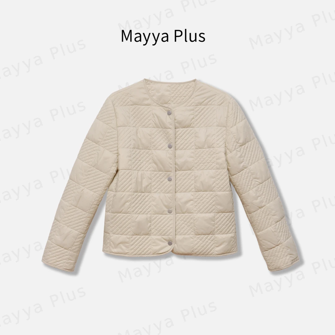 【轻氧棉服】Mayya Plus麦芽定制小香风女外套百搭通勤上衣32536787