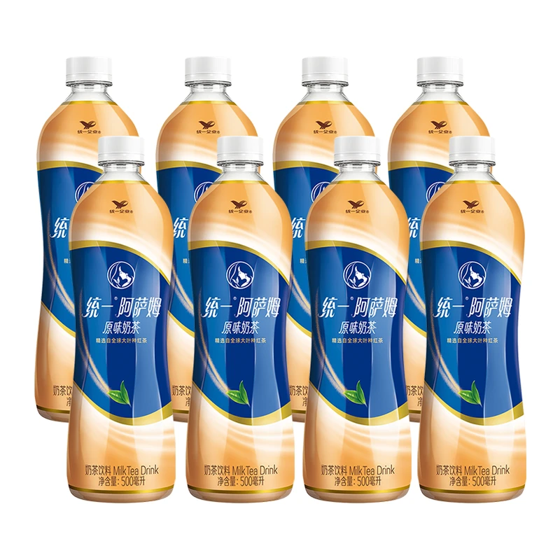 统一阿萨姆奶茶饮料原味奶茶8瓶装饮料网红饮品高颜值办公室饮品
