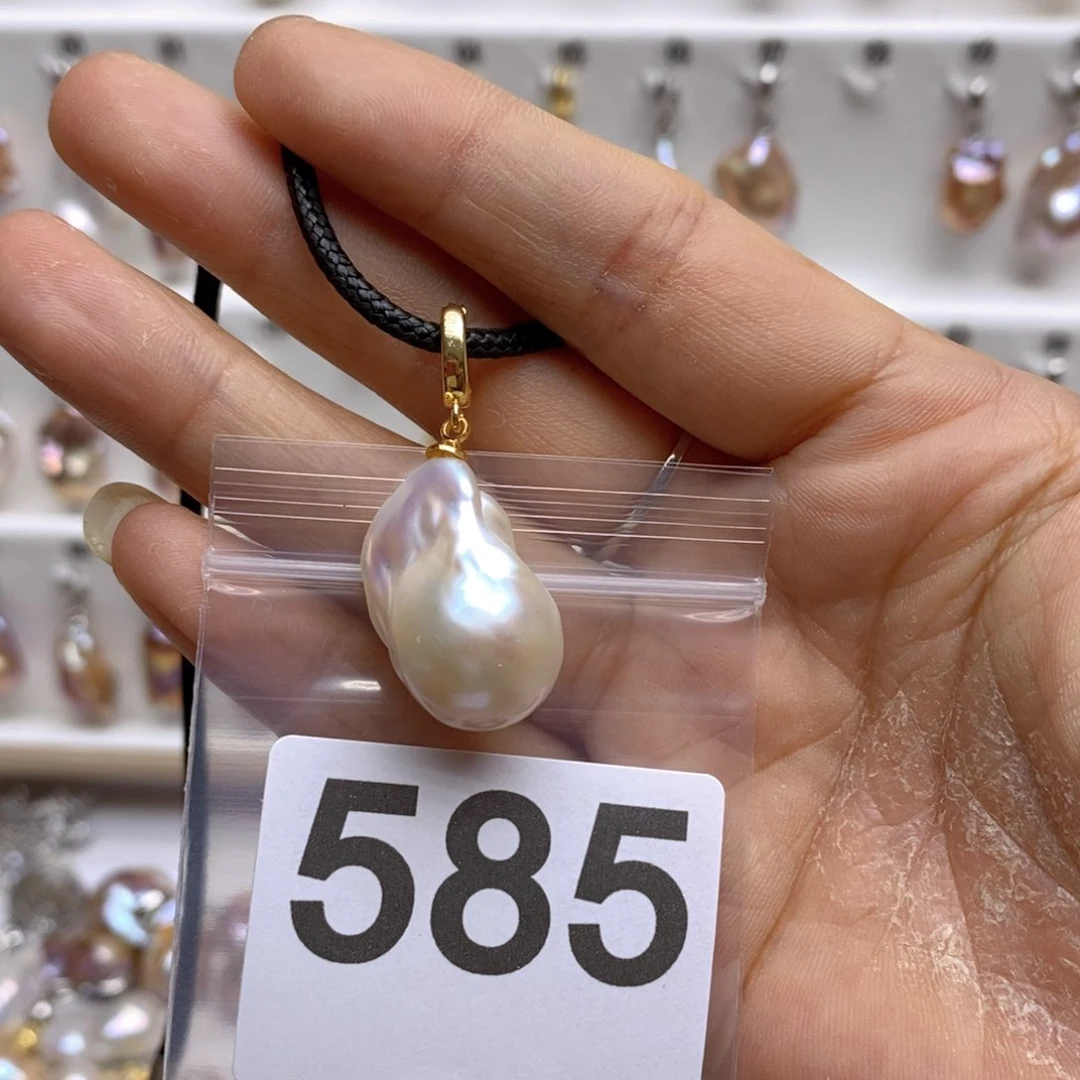 淡水珍珠颈饰银S925镶嵌585