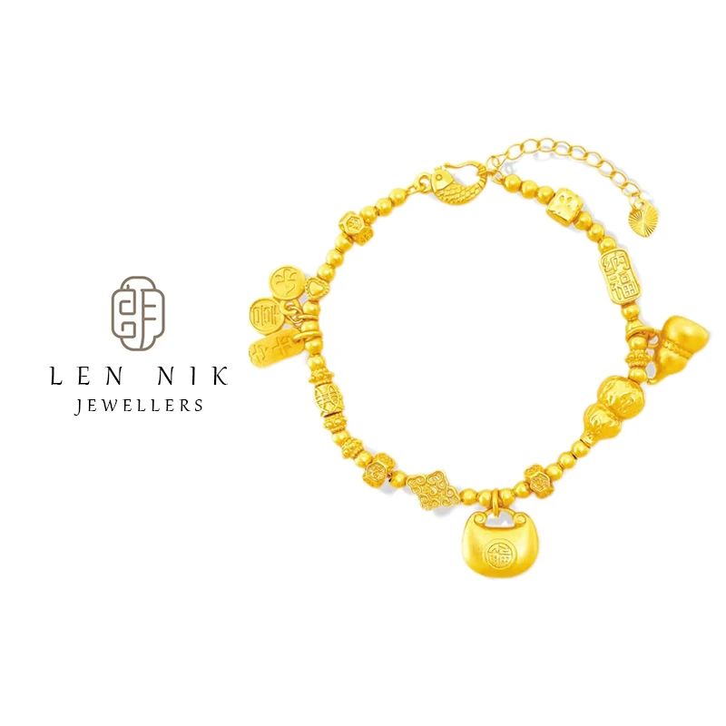 lennik 新中式国风小胖葫芦盘缠手链