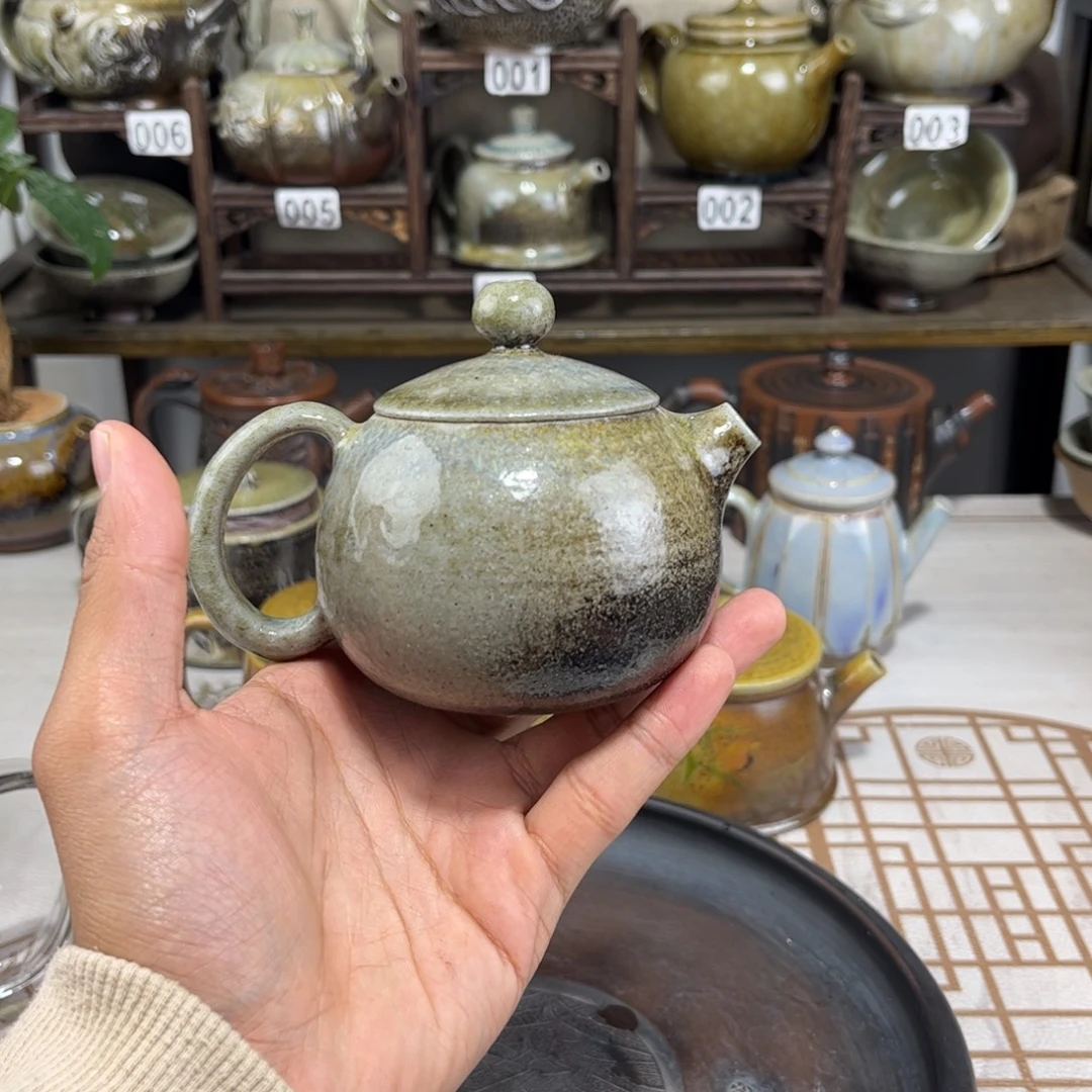 150cc白泥柴烧小精品西施，古法传承裸坯柴烧