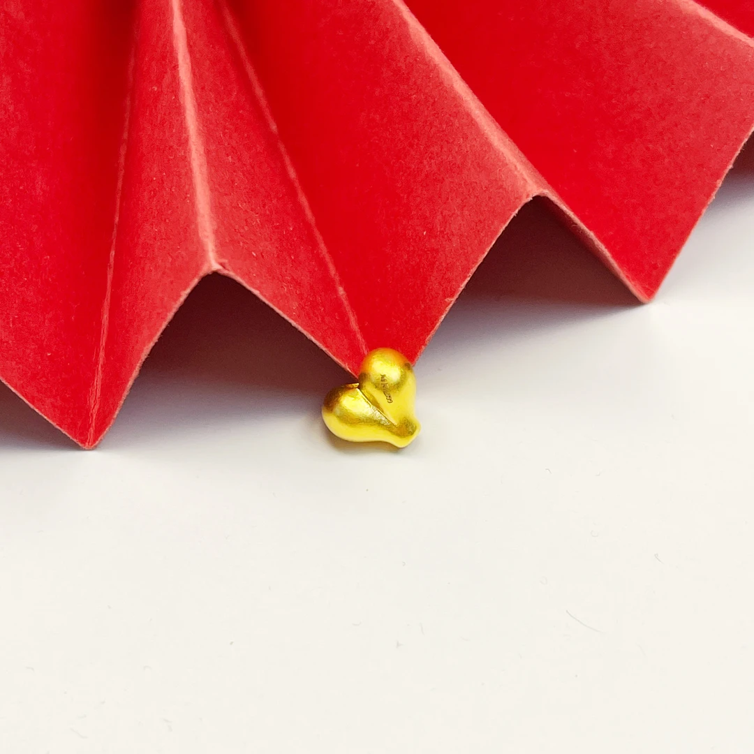 姐妹黄金 足金金屁屁蜜桃屁桃手串隔珠配件