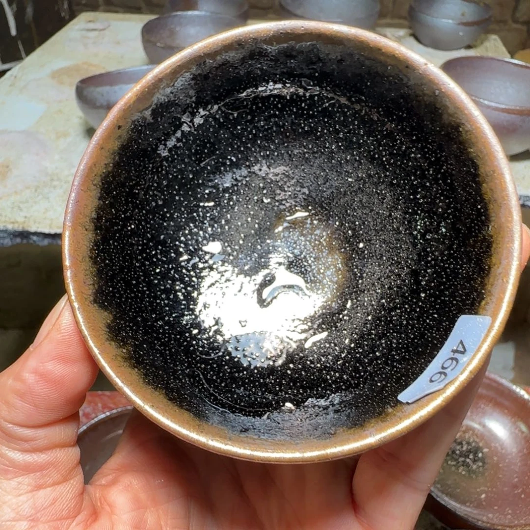 愿***好柴烧建盏茶盏茶杯466