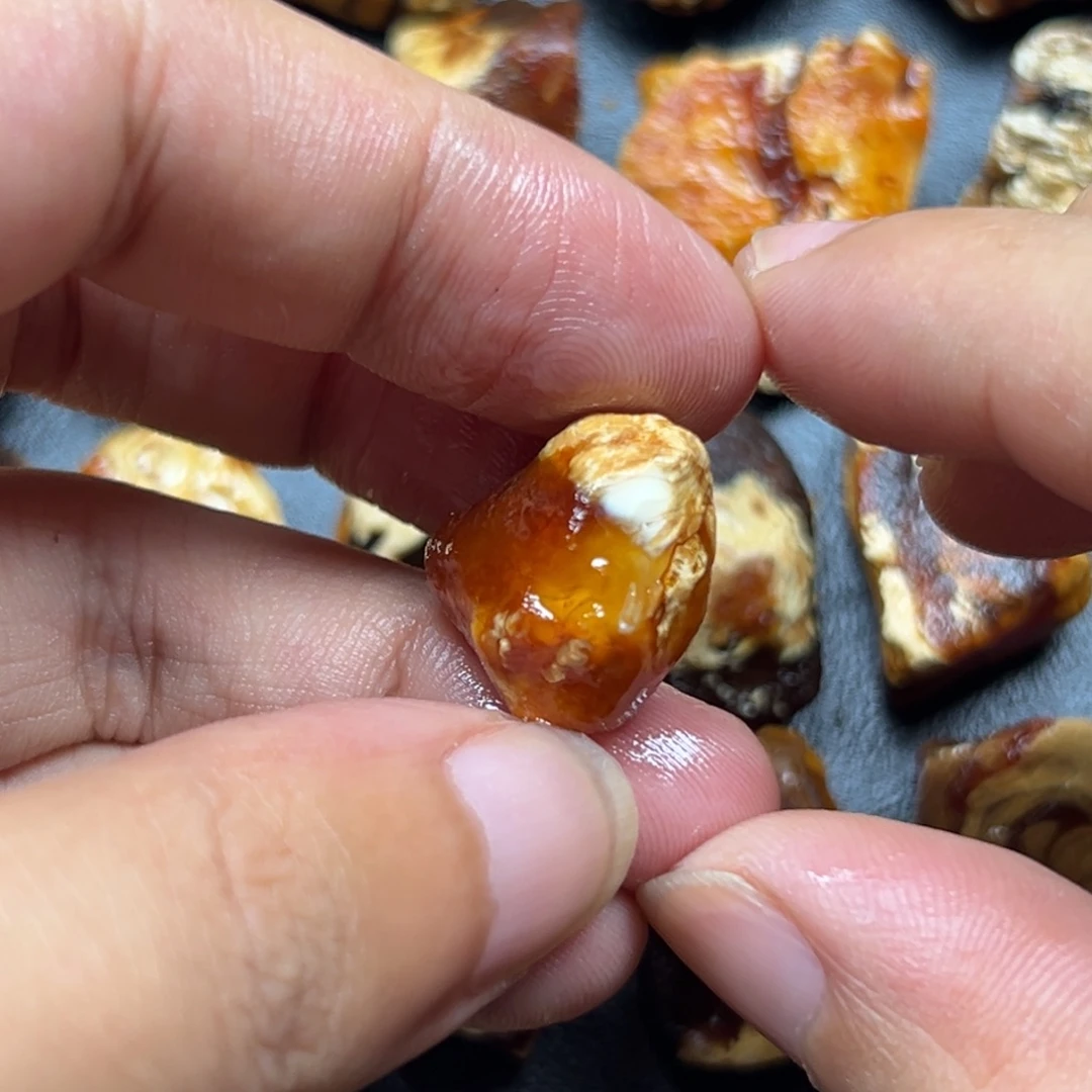 定制琥珀未镶嵌琥珀蜜蜡原石定制
