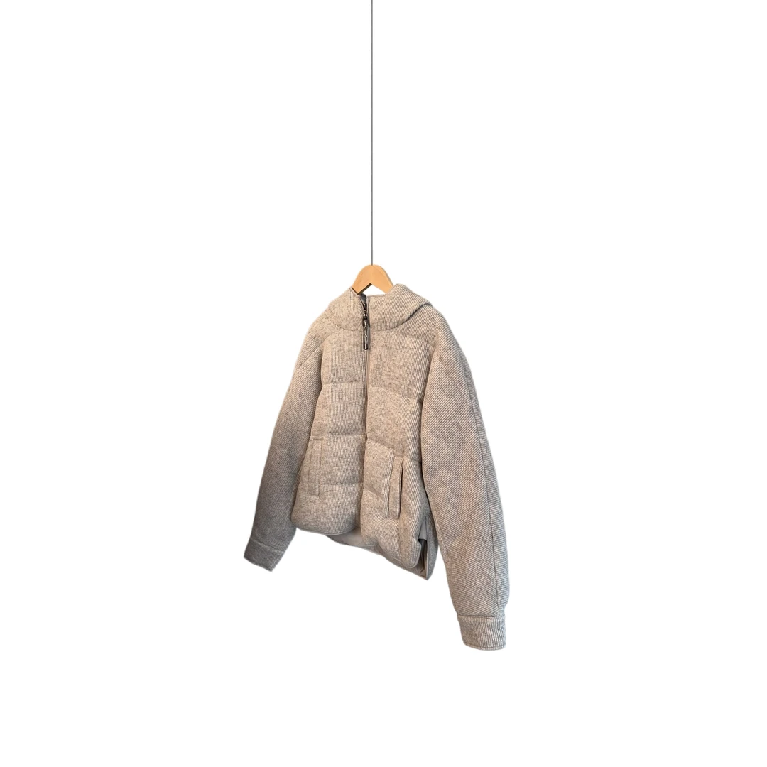 鹅绒服羊毛面料一线女装外套新品