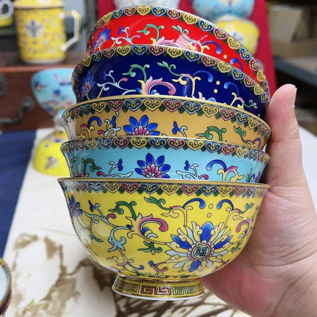 【闪购商品】珐琅6英寸2黄4混，看图。。。。