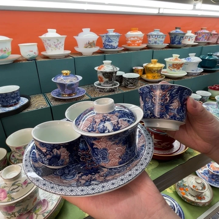 景德镇陶瓷盖碗茶具