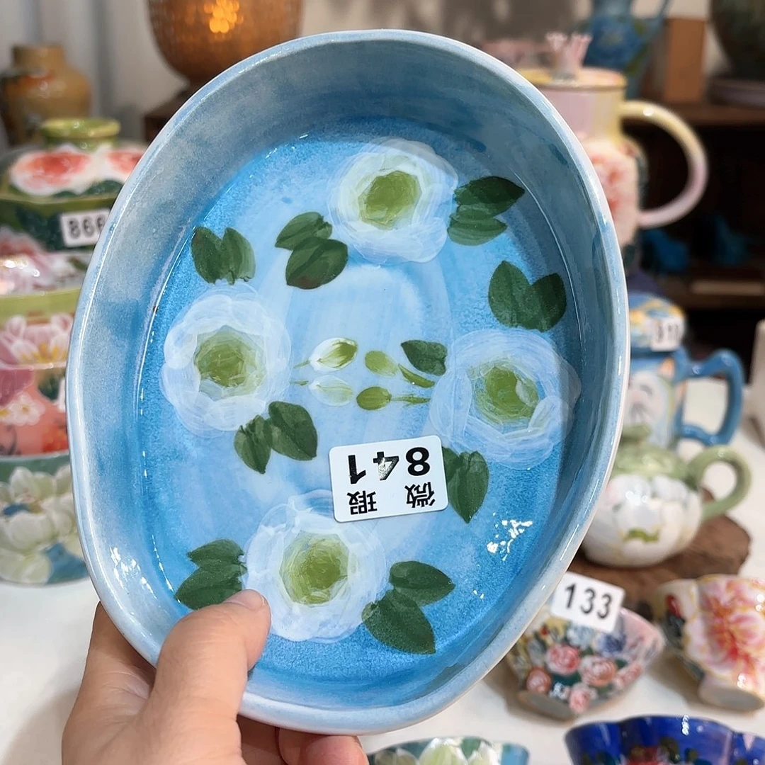 景德镇手绘高温釉下彩陶瓷茶具