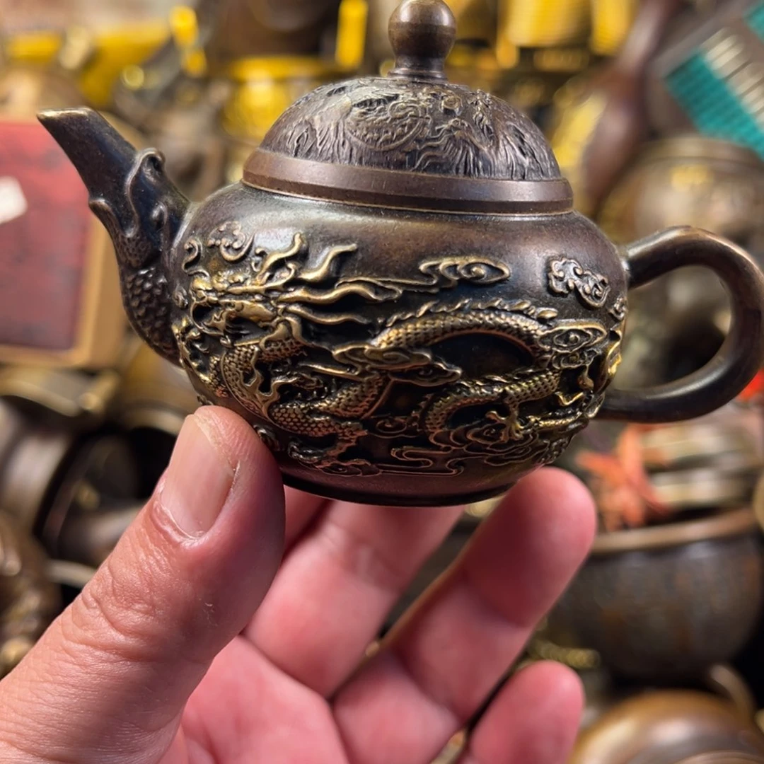 茶壶香炉铜器摆件