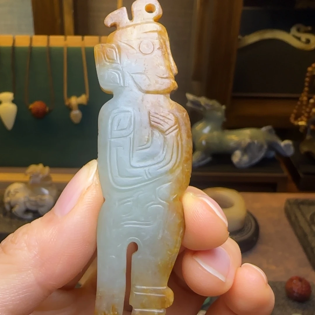 九***久和田玉（糖玉）未镶嵌颈饰
