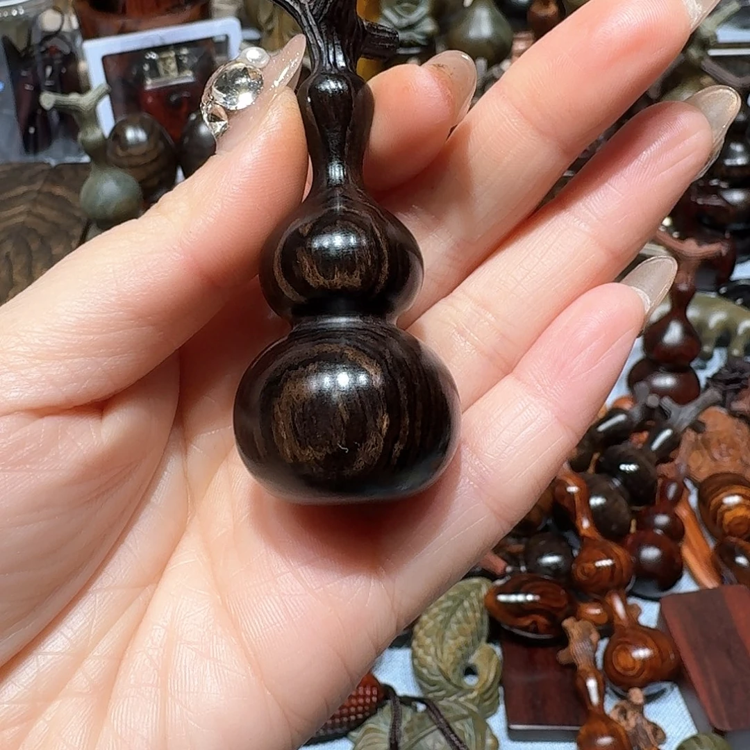 香榧木b****黑千年乌木紫光檀葫芦