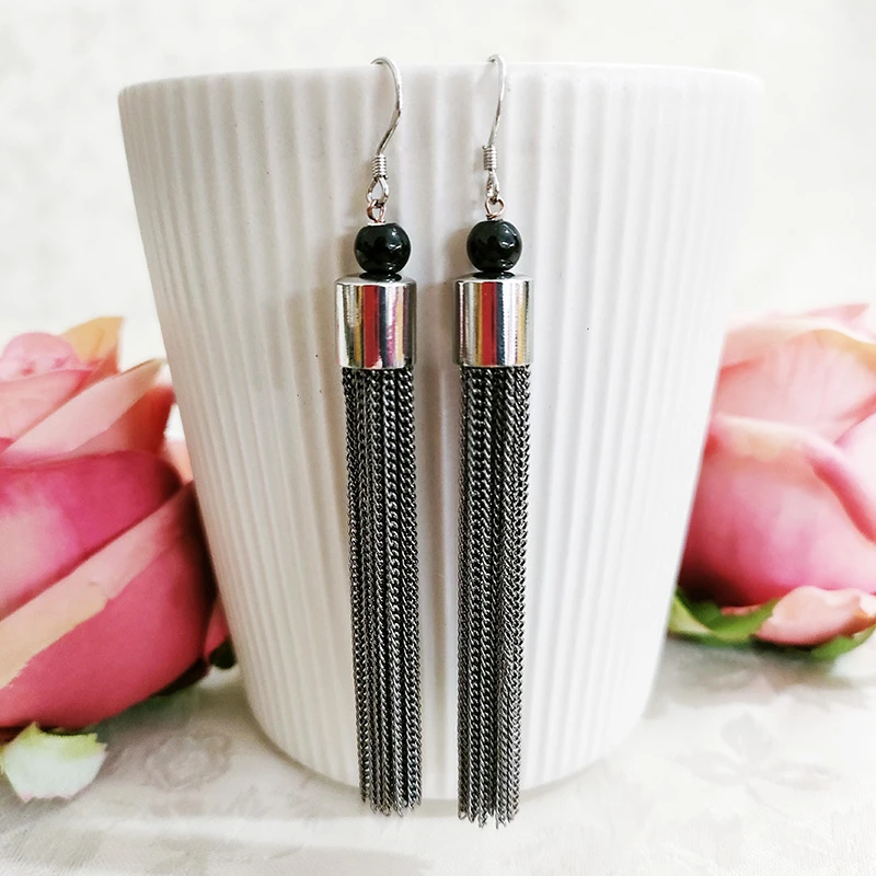 铜合金耳饰 民族风纯手工气质流苏耳环2002