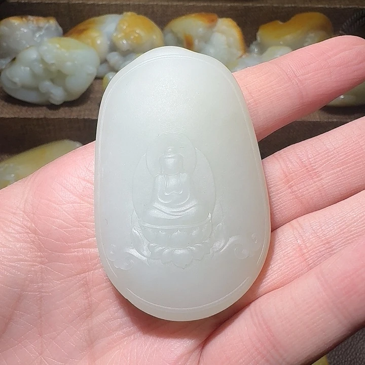 和田玉未镶嵌挂件