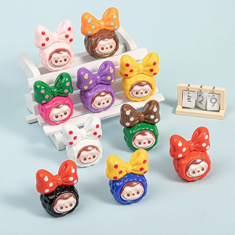 蝴蝶结拉布布DIY饰品配件桌面摆件