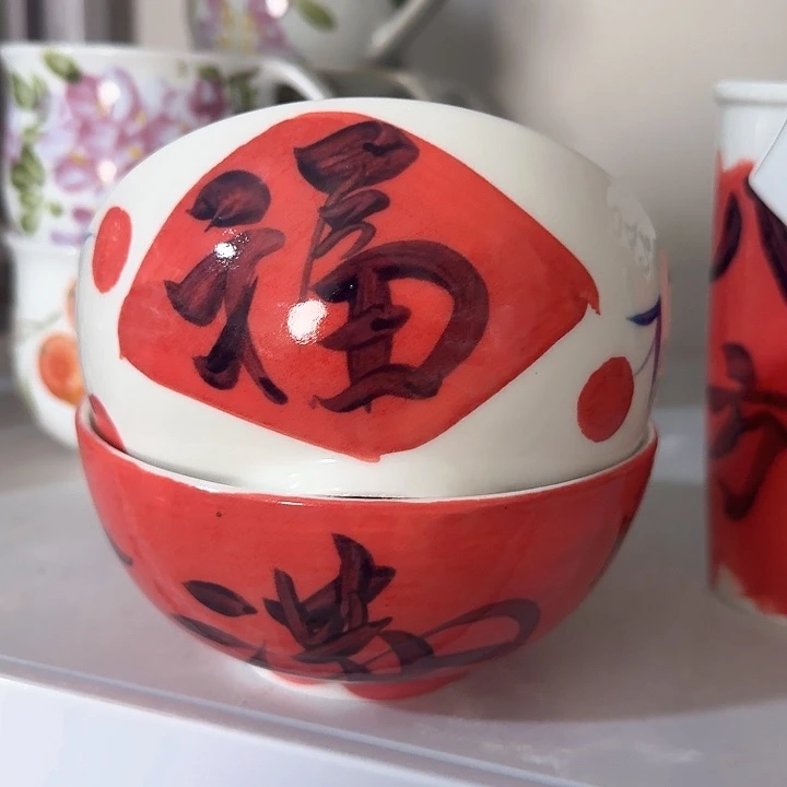 景德镇陶瓷米饭碗两个福利价