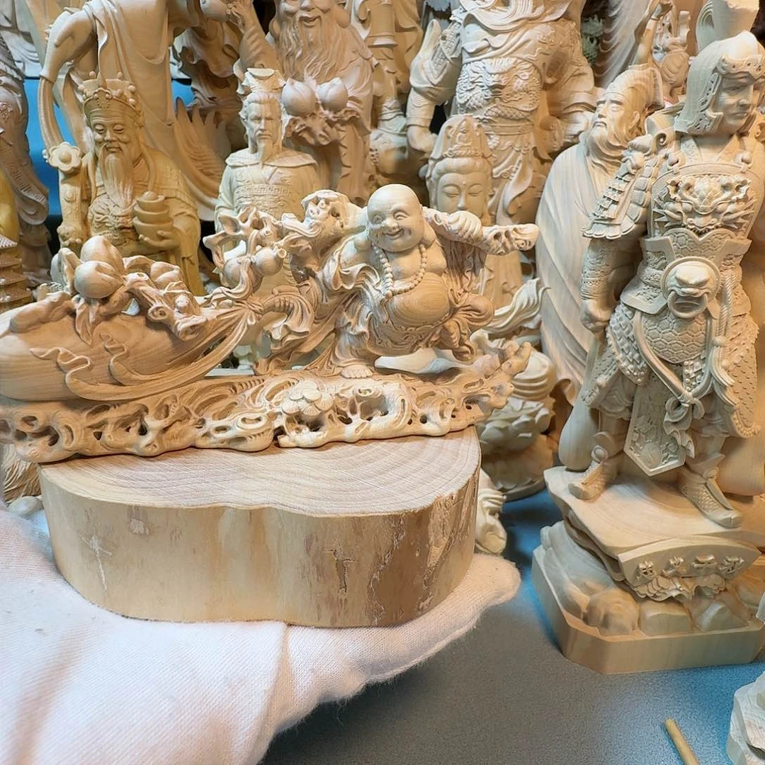 黄杨木香**碗小叶黄杨木托宝拉袋弥佛14长