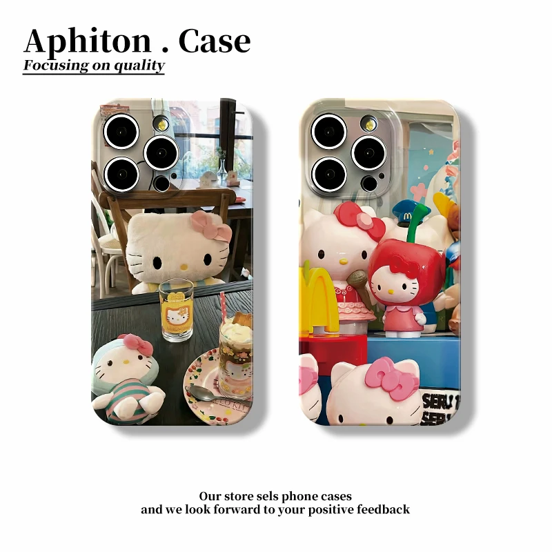 GGBond可爱kt玩偶适用苹果16/15p菲林手机壳小米14vivoppo华为P70