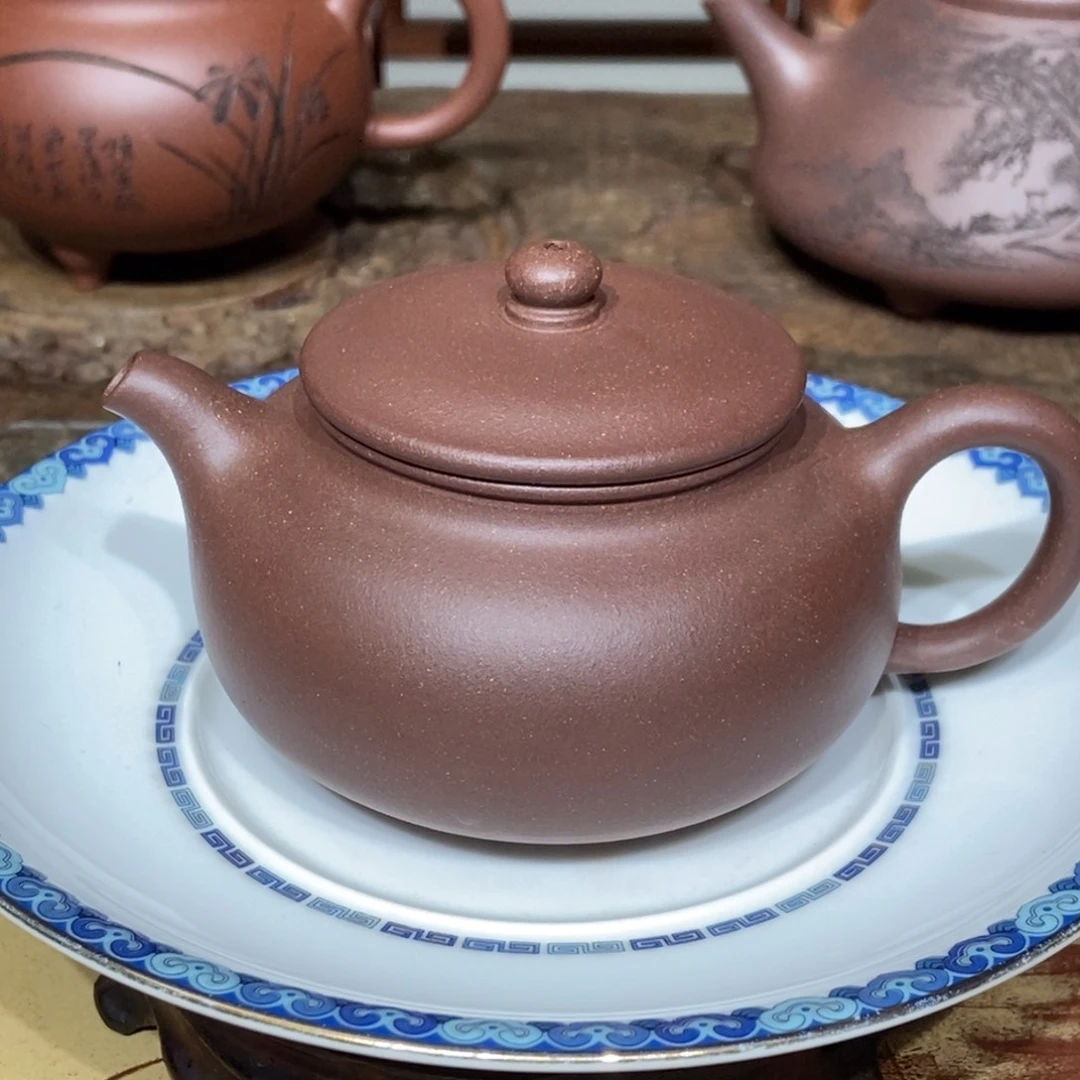 茶壶紫砂矿标紫你160容量