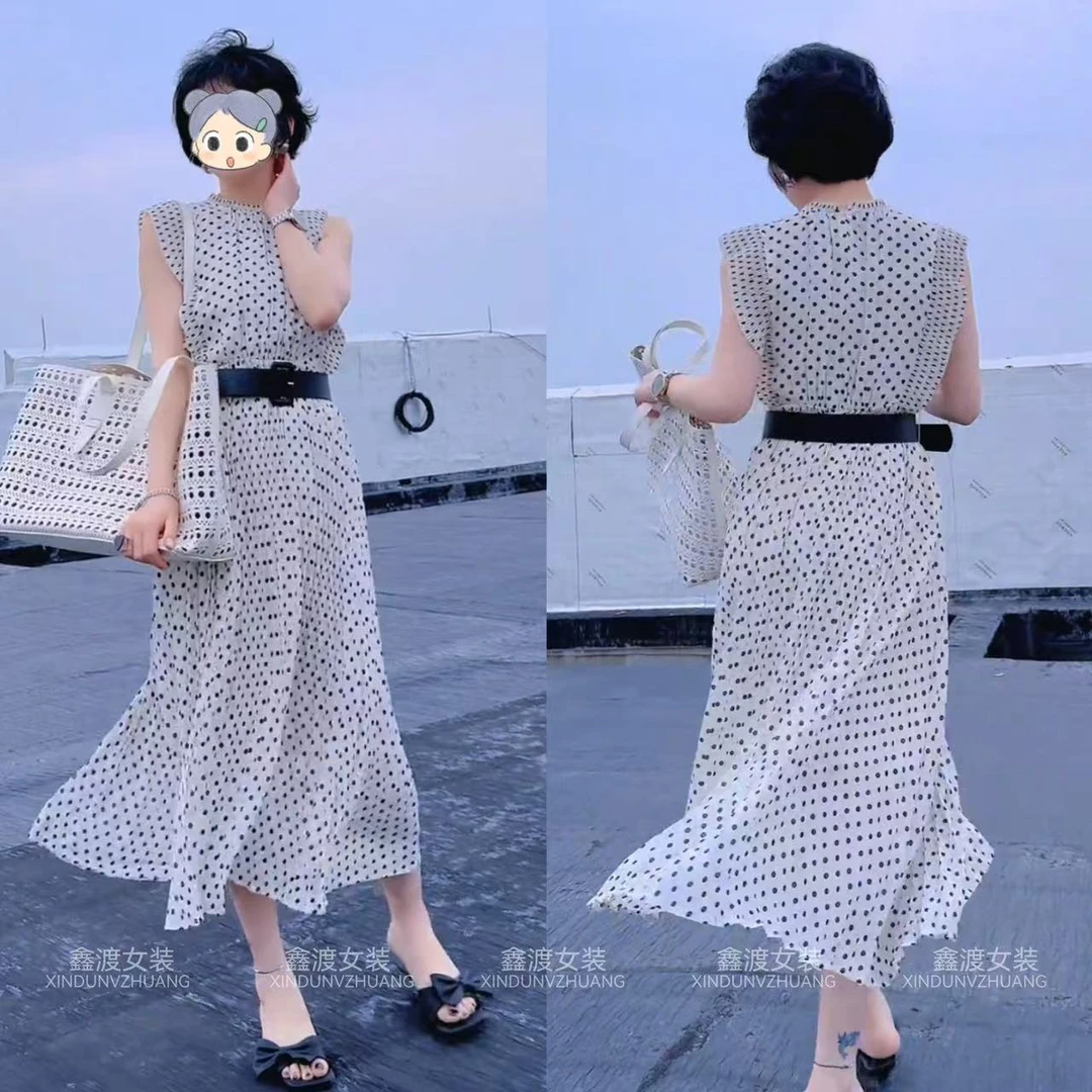 2025夏季新款时尚显瘦气质女士网红洋气连衣裙百搭款D21114