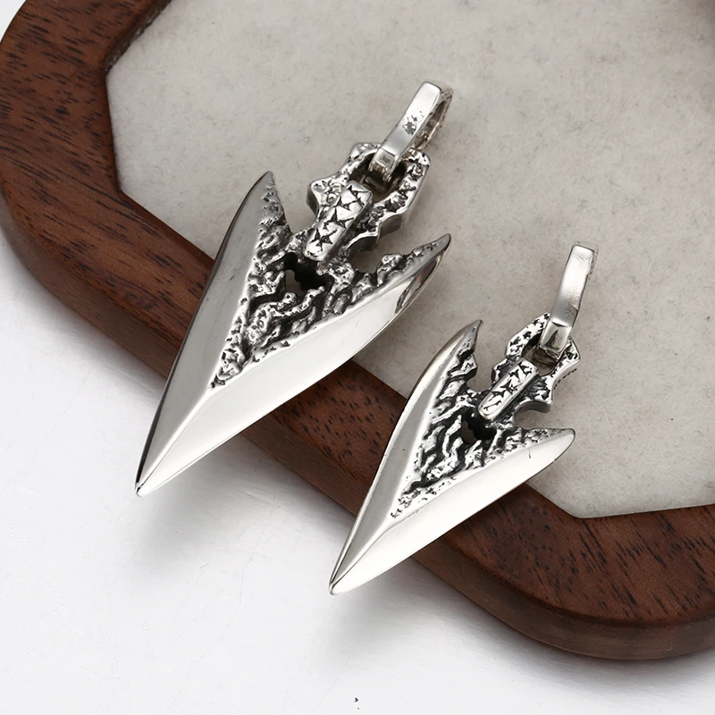 吊坠925银 「山羽之箭」精工三角吊坠时尚小众吊坠