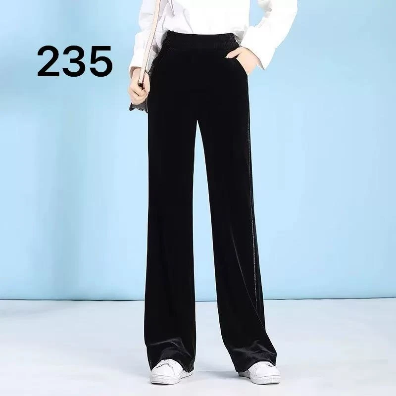 235休闲裤秋冬百搭高腰直筒潮流舒适简约黑色宽松长裤卫裤夏季