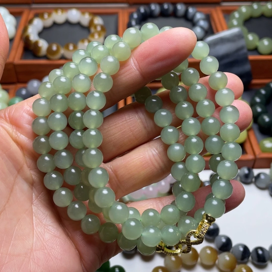 和田玉未镶嵌手串