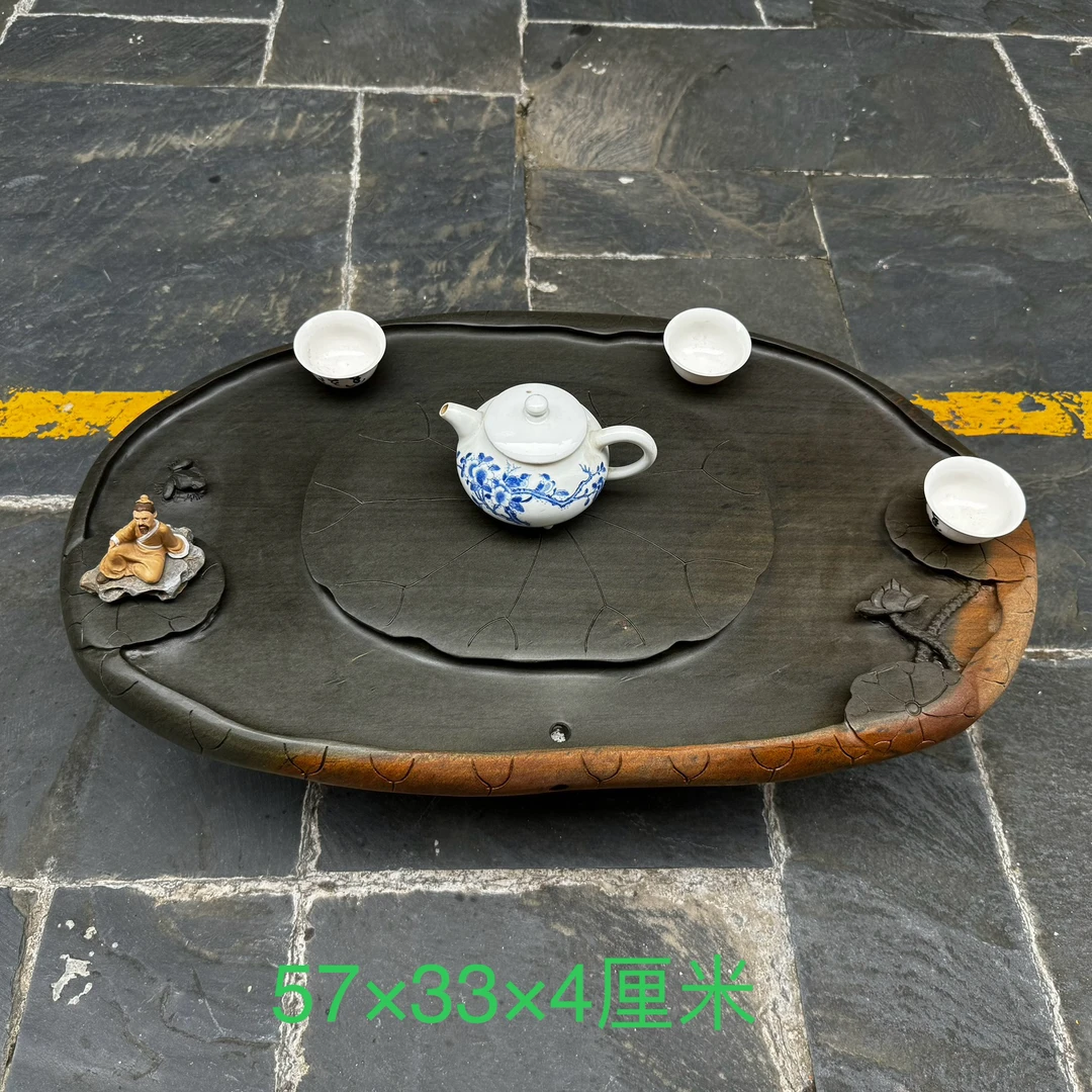肇庆端砚石头茶盘悦目茶海茶台绿端紫端宋坑厂家高档茶盘干泡台