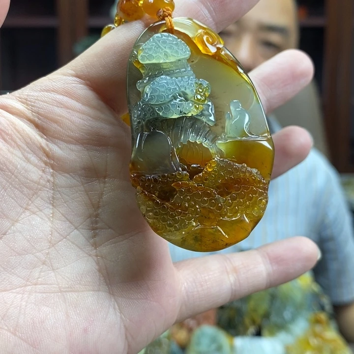 未镶嵌蛇纹石玉颈饰