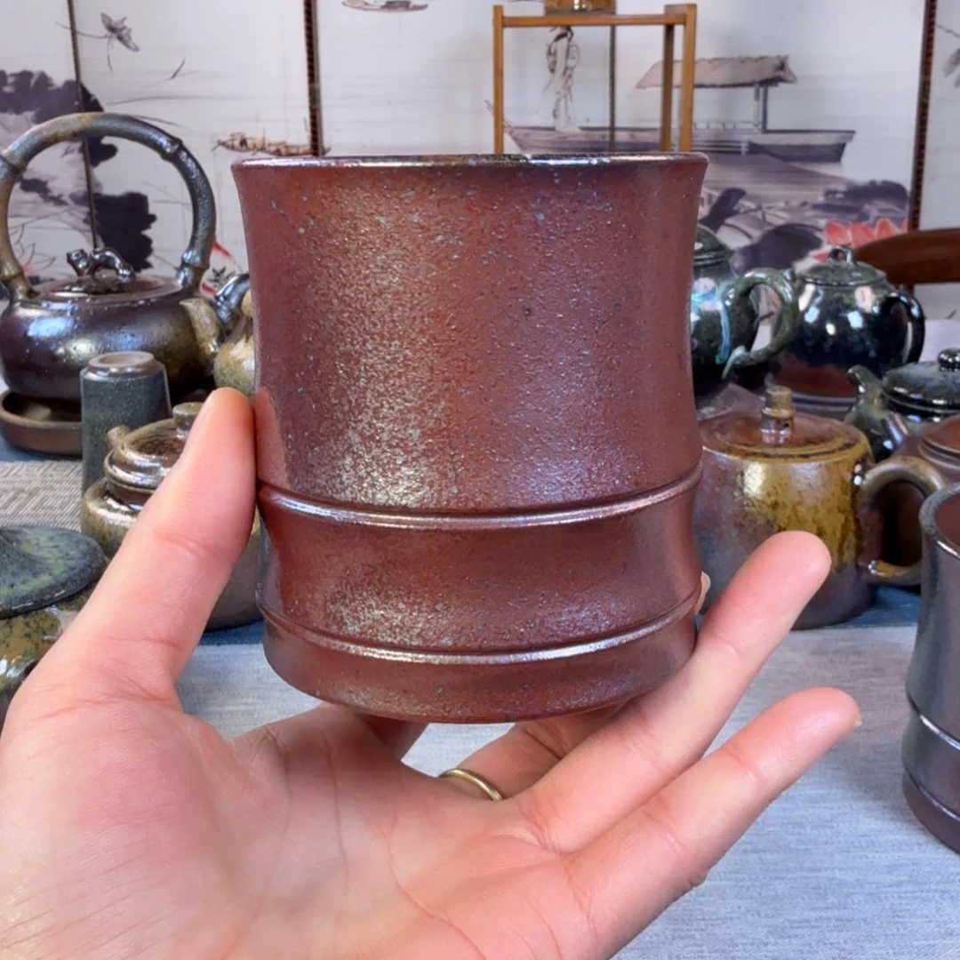 壶柴烧紫砂微瑕杯