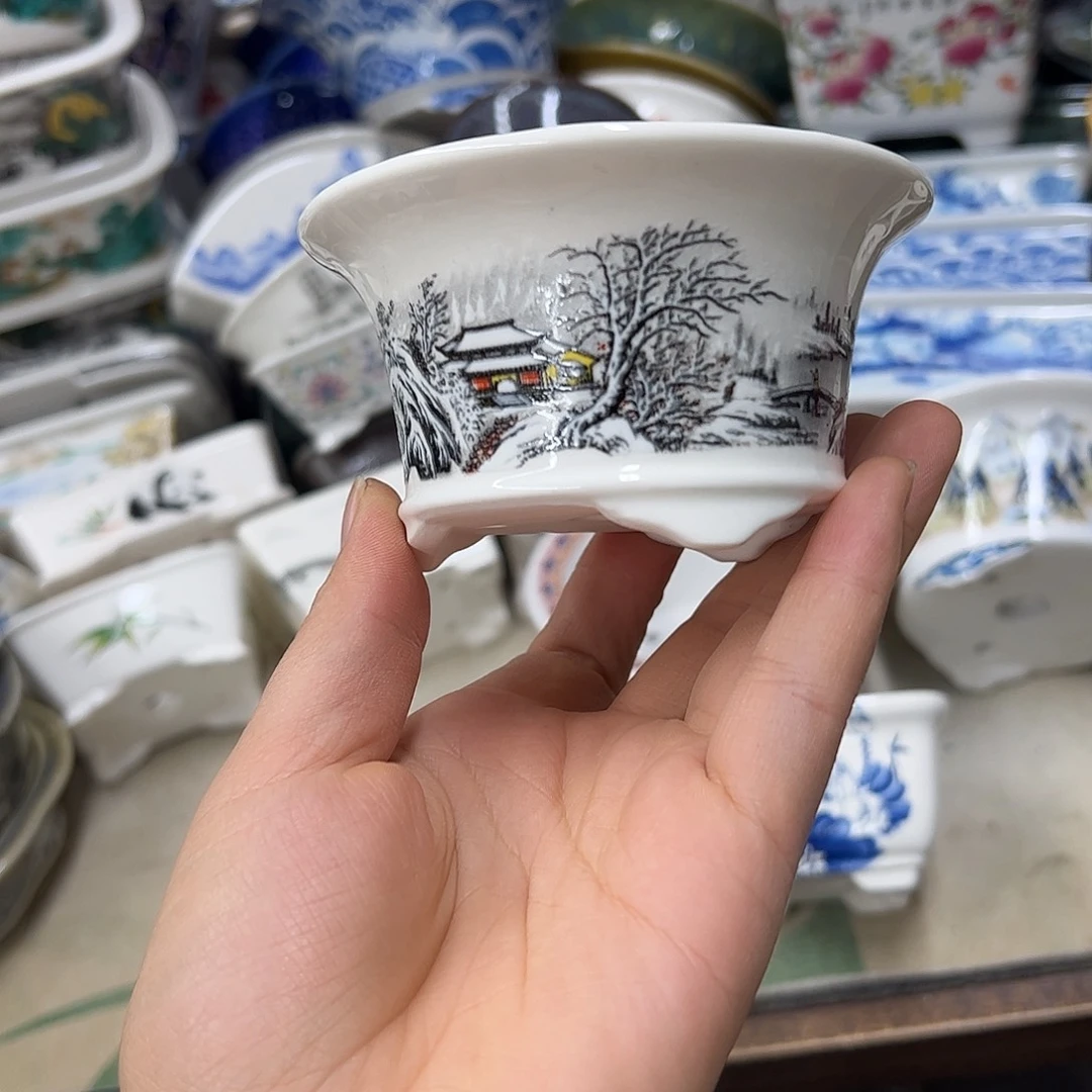 紫砂花盆486号瑕疵9.5/5cm