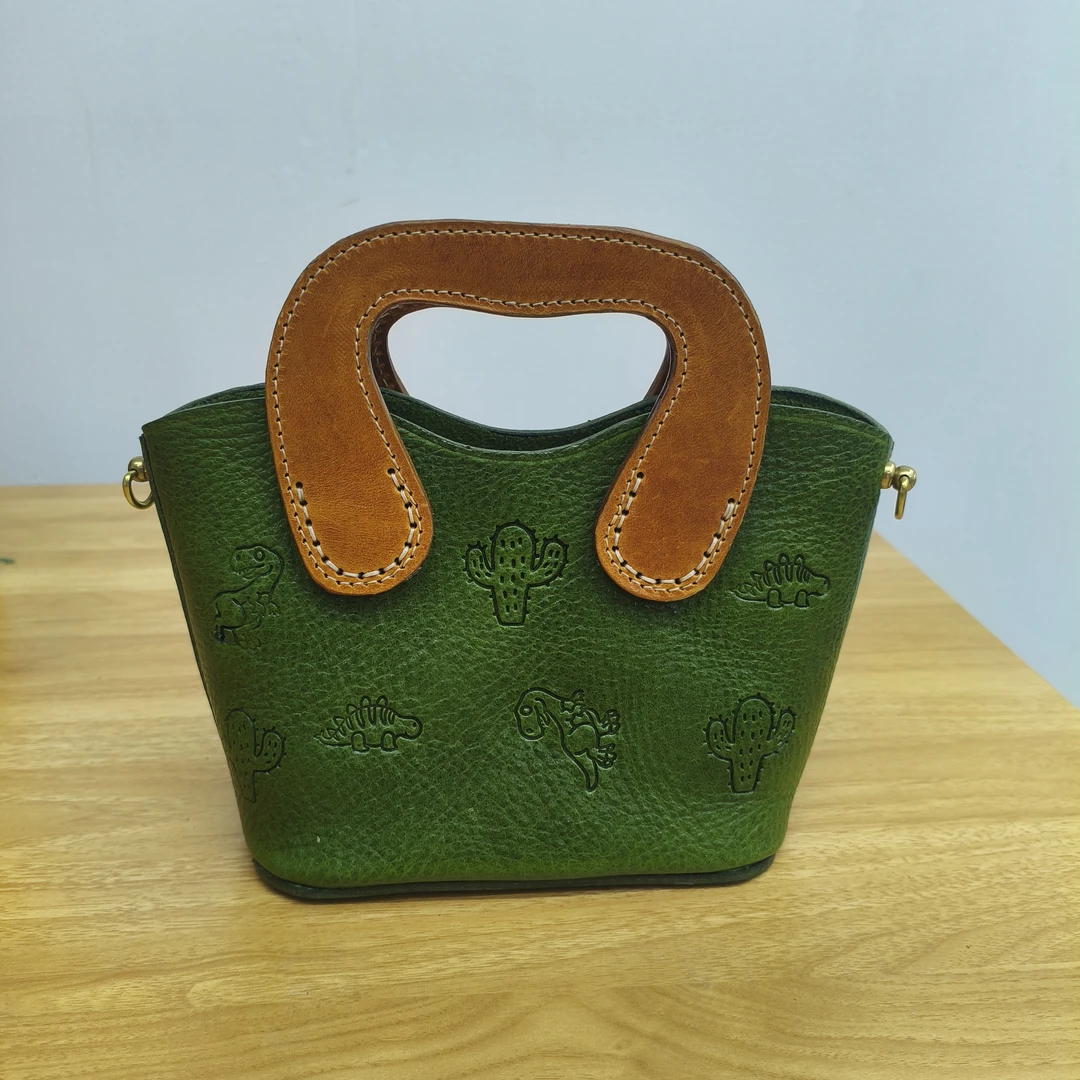 原生原物治愈系仙人掌手提包