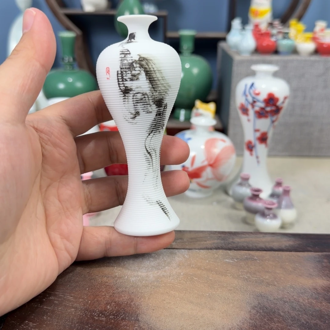陶瓷手工小花器摆件