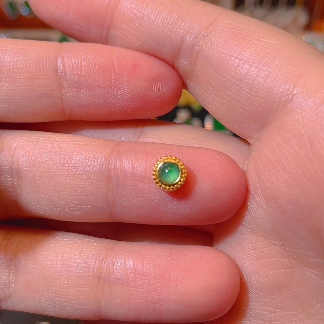 翡翠银S925镶嵌吊坠(不含链)