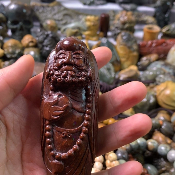 未镶嵌岫岩河磨玉（透闪石质玉）笔搁