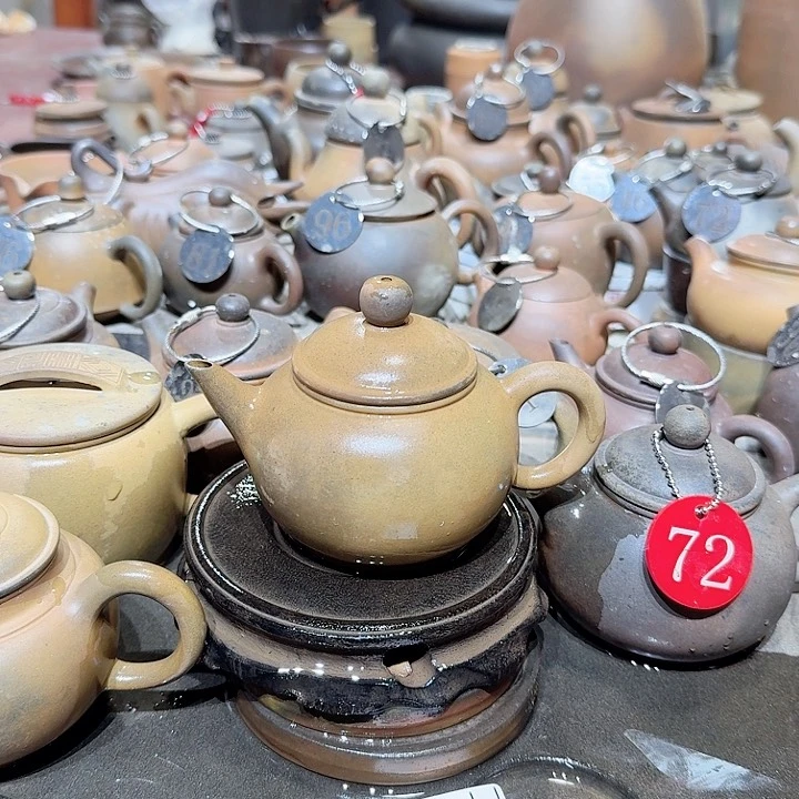 8***a茶壶紫砂坭兴陶柴烧