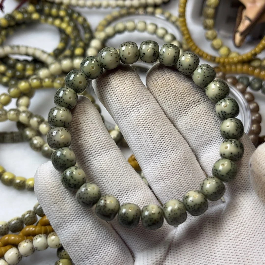 星月菩提吊坠玉化玻璃底大眼睛