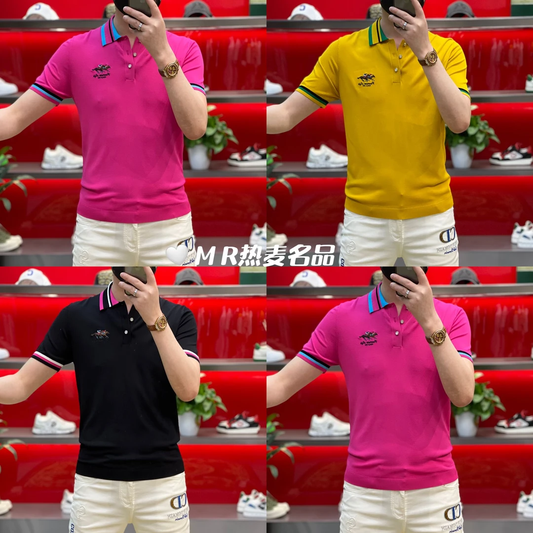 【热麦甄选】夏季Polo短袖弹力伊力特25款 男士修身高端翻领短袖