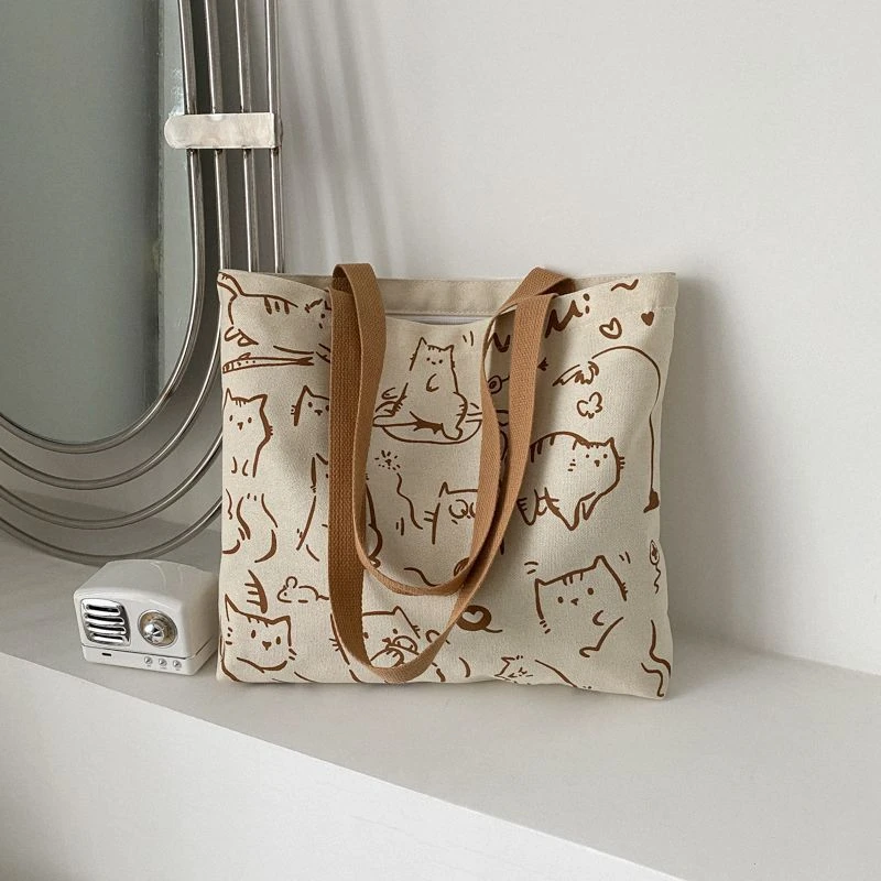 帆布包女秋冬大学生上课单肩包通勤大容量包挎包手提袋2025新款X1