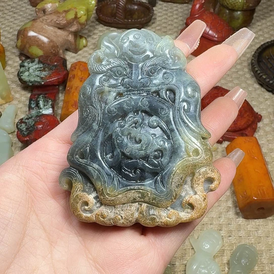 白玉菩提吊坠挂件