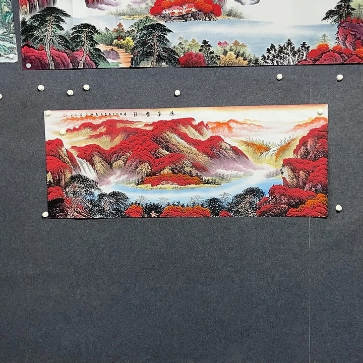 国画小六尺山水一副