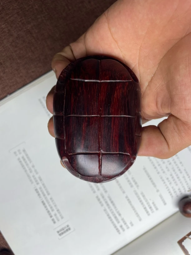 印度小叶紫檀富甲手把件