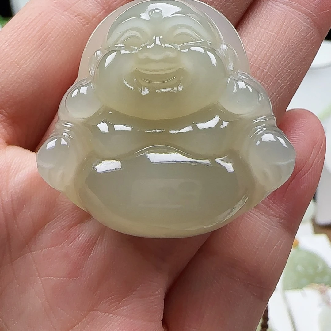 和田玉未镶嵌颈饰35