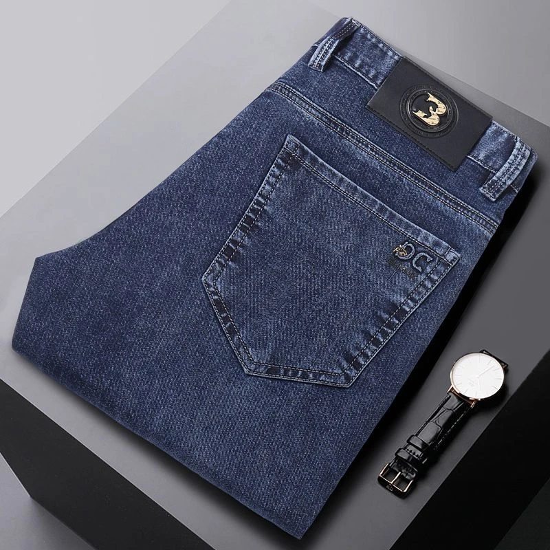 【莱赛尔透气】牛仔裤男款爆款2025休闲小直脚牛仔裤弹力修身牛仔裤