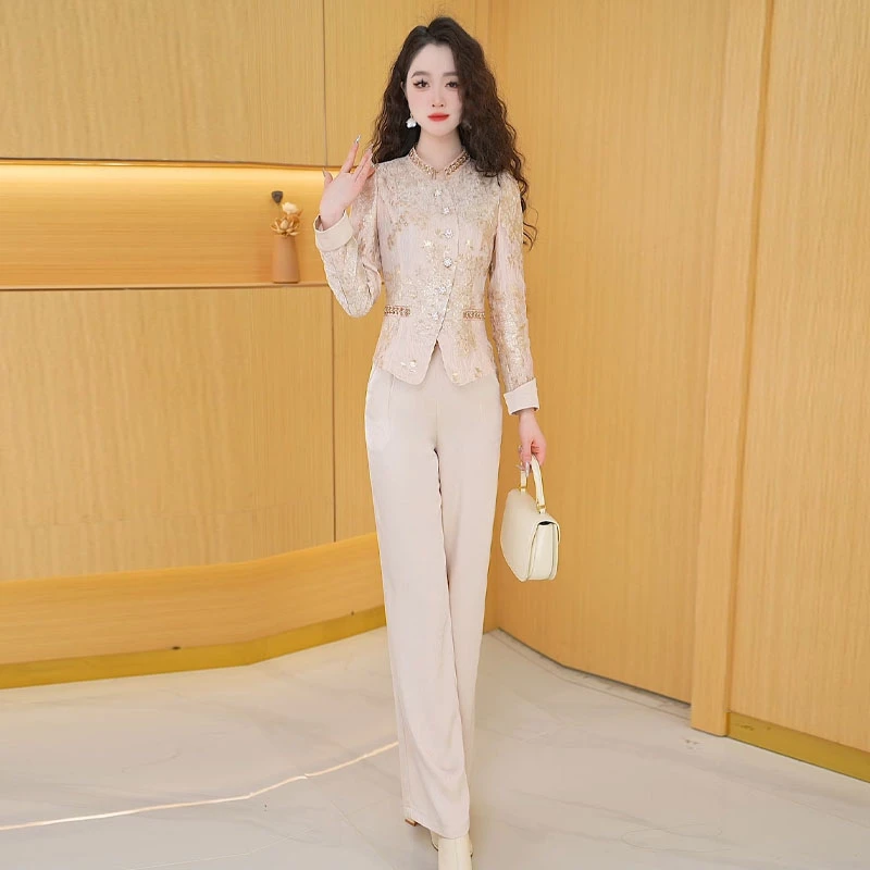 【两件套】春季时尚宽松洋气休闲收腰显瘦气质减龄修身女装套裤女