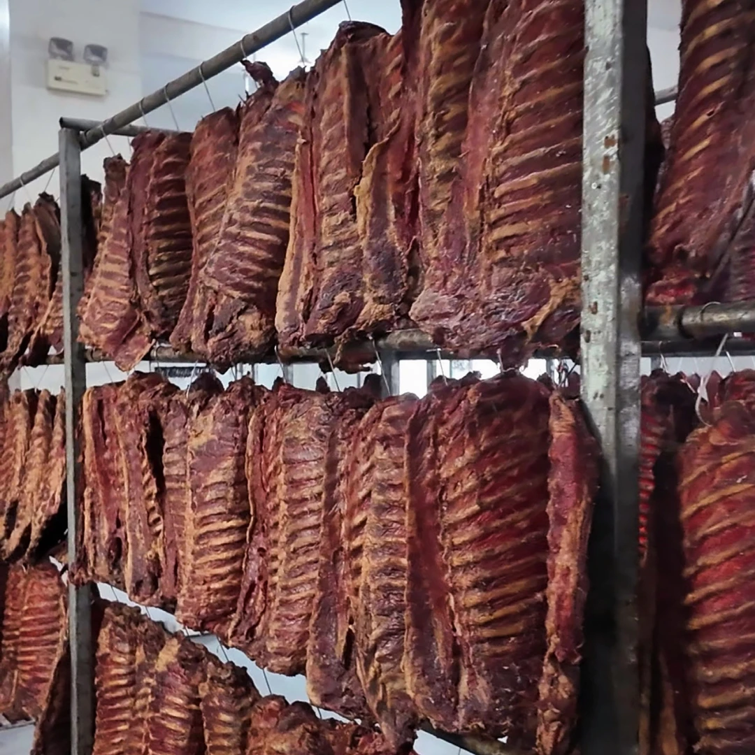 苦妈舟曲老腊肉传统工艺黑土猪柴火烟熏肉咸肉腊肠香肠腊排骨500g