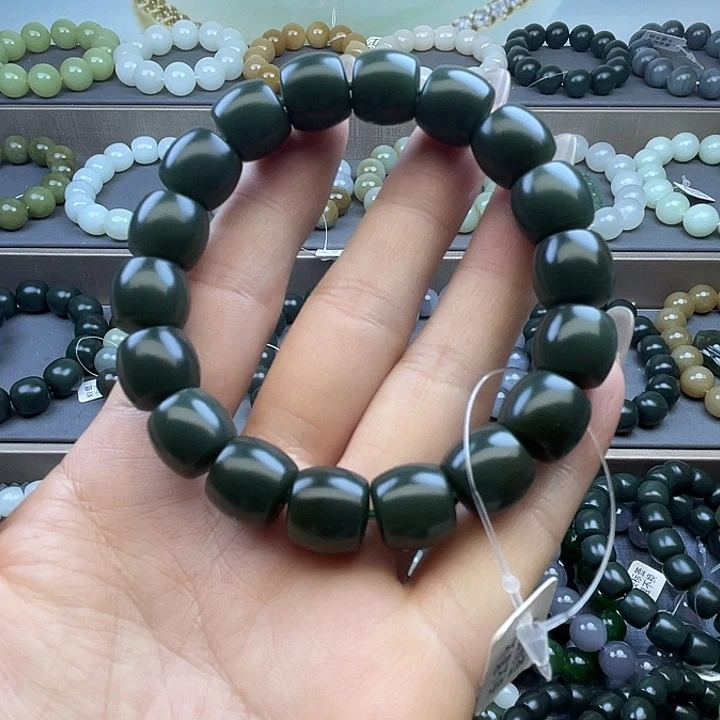 和田玉未镶嵌手链