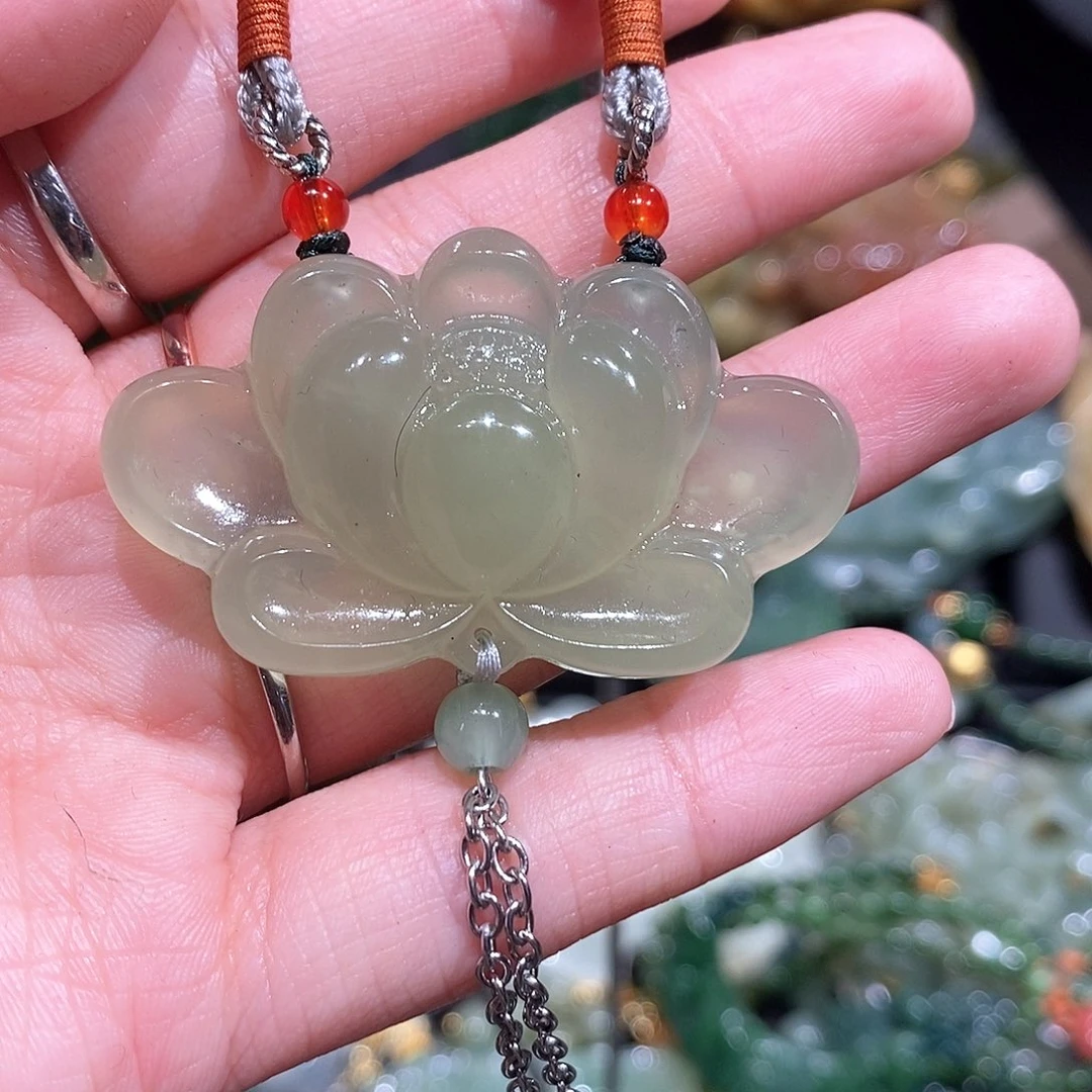 未镶嵌岫玉毛衣链