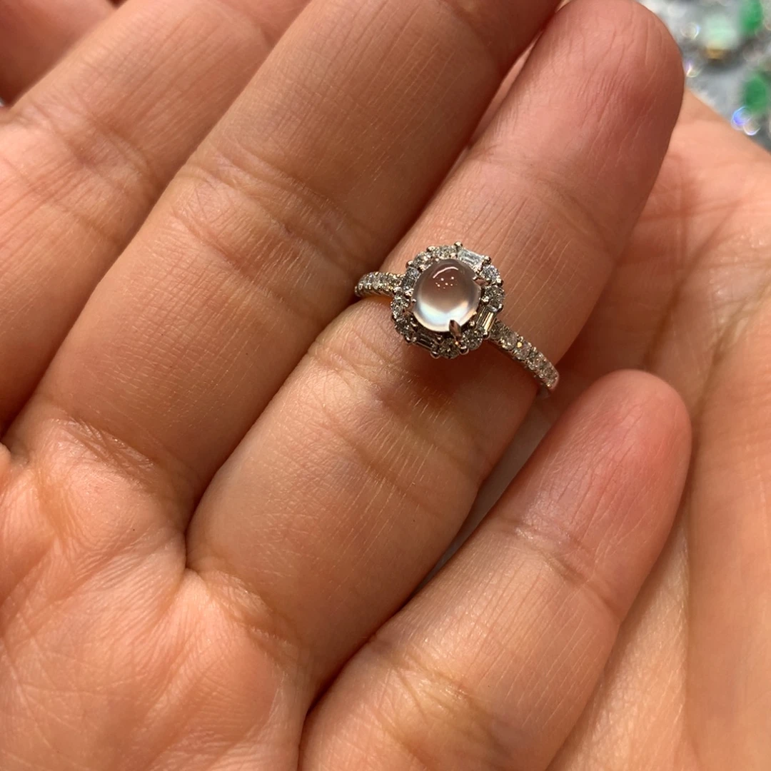 翡翠未镶嵌戒指戒指