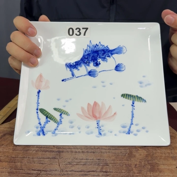 景德镇陶瓷品手工手绘作品