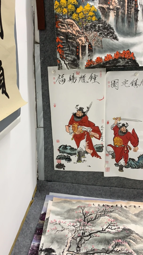 《福居青山绿水间》 画芯尺寸：140cm*70cm山水画客厅
